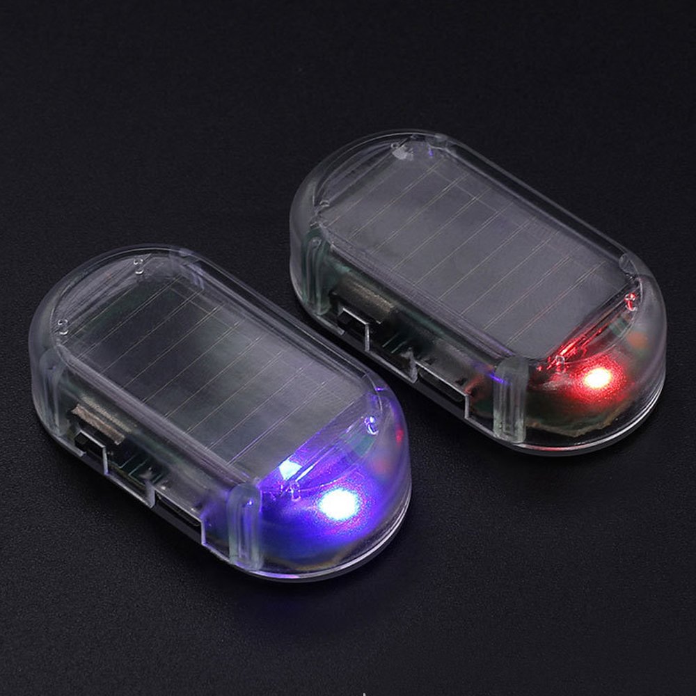 Car Fake Security Light Solar Powered Simulated Dummy Alarm Wireless Warning Anti-Theft Caution Lamp LED Flashing Lights